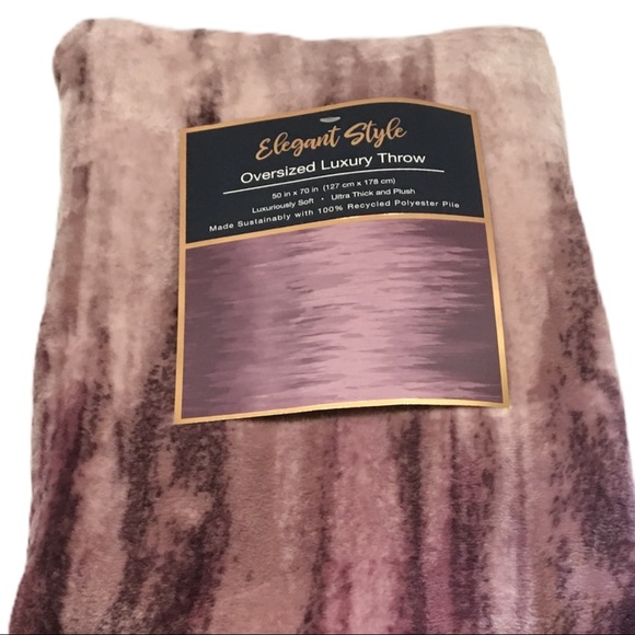Elegant Style Other - Purple throw blanket, Oversized Luxury 50x70in